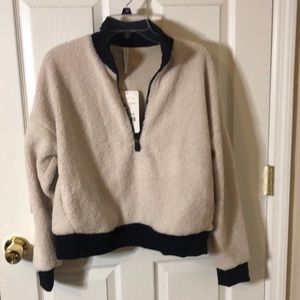 Dream polar fleece pullover (fuzzy quarter zip) with pockets!!